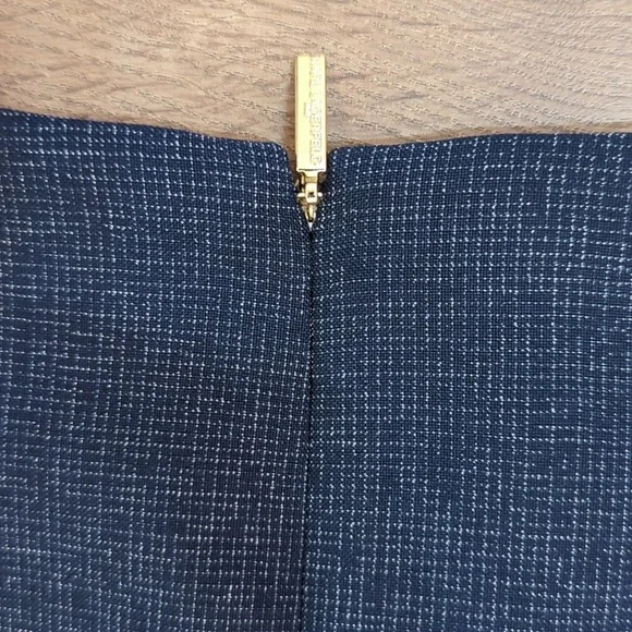 Karl Lagerfeld Paris Two-Tone Pocket Dress In Navy Size 10 - Picture 8 of 10